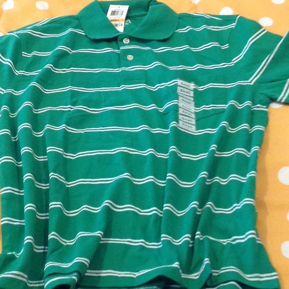 NWT green golf polo shirt, size small. - Picture 2 of 3